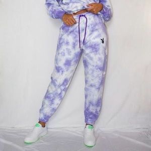 Playboy x missguided tie dye joggers